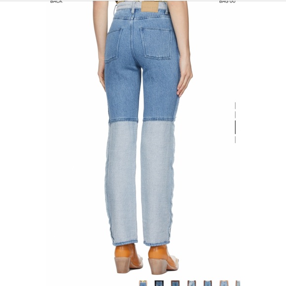 PERVERZE
Blue Linen Loose Weave Jeans - Picture 4 of 6